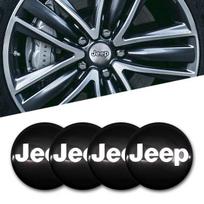 4 vnt. 56 mm automobilio emblema, ratų centriniai dangteliai, lipdukai, priedai Jeep Wrangler Renegade Compass Grand Cherokee Patriot