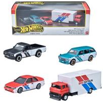 Hot Wheels Premium Collector Set - BRE Datsun Vehicle Toy Car 4-Pack, 3+ HRT52 [4] BRE Datsun 1/64 gray