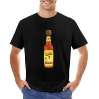 Cholula Hot Sauce Bottle Graphic T-Shirt M juoda