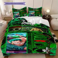 Zoro One Piece Soft Comfortable Duvet Cover, Children's Bedding Set Gift, Various Sizes Available LXR166 AU Single 140*210cm/55x83in 3pcs