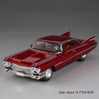 1:32 Eldorado Biarritz Charger 1970 Car Toy Models Alloy Diecast Vehicle Toys Sound Light Doors Opened Pull Back for Kid Gifts brown