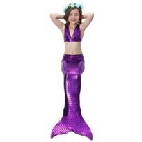 Undinėlės maudymosi kostiumas vaikų maudymosi kostiumas undinėlės drabužiai cos kostiumas Europos ir Amerikos užsienio prekybos bikini mergaitėms 150 purple