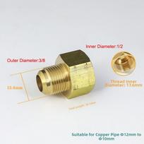 Adapeter 45-Degree SAE Brass Pipe Connector Female To Male 1/4 3/8 1/2 3/4 Inch Flare Fitting Reducer Fitting