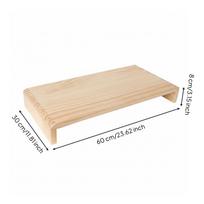 Monitor Stand with Storage Minimalist Desktop Ergonomic 60CM beige