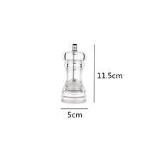 1Pcs Pepper Grinder- Acrylic Salt And Pepper Shakers Adjustable Coarseness By Ceramic Rotor Kitchen Accessories A S white