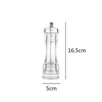 1Pcs Pepper Grinder- Acrylic Salt And Pepper Shakers Adjustable Coarseness By Ceramic Rotor Kitchen Accessories C L
