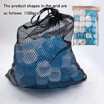 24/50/100Pcs Reusable Ice Cubes Refreezable Cooling Blocks Slow Melting Ice Cubes for Whiskey Cocktail Coffee Juice Picnic Bar 5 100pcs