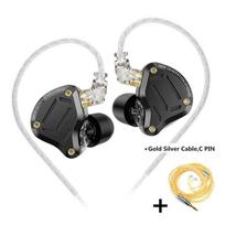KZ ZS10 Pro 2 Earphones HIFI in Ear 4BA+1DD Earbud 4-Level Tuning Switch Headphone 2PIN Cable ZS10PRO2