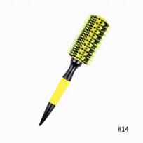 Round Professional Brush Hair Wooden 6 Sizes Boar Bristle Mix Nylon Salon Women Hair Styling Tools Yellow Brazil Hair Curlerl Matches the image black