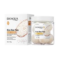 BIOAQUA Rice Raw Pulp Body Scrub 140g, Exfoliating Smooth Body Scrub, Deep Cleansing, Improve Dull Rough Skin, Gentle Exfoliator white