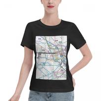 Premium Fabric London Allrail Map Unisexs Tshirt Retro Travel Wear Top 4XL black