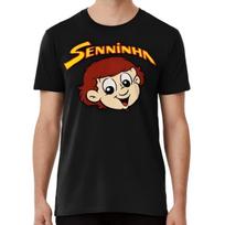 Senninha Ayrton Senna T-Shirt L juoda