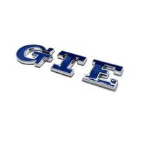 Metalinis chromo lipdukas GTE grotelės ir bagažinės emblema Automobilio logotipas, skirtas prijungti hibridinį Golf Passat Touareg Tiguan MK4 5 B5 B6 Badge Sticker mėlyna