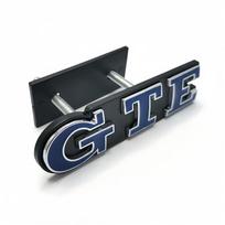 Metalinis chromo lipdukas GTE grotelės ir bagažinės emblema Automobilio logotipas, skirtas prijungti hibridinį Golf Passat Touareg Tiguan MK4 5 B5 B6 Grille badge mėlyna