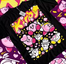 Kirby Marškinėliai Kirby Nintendo Retro Žaidimai Japonija T marškinėliai Anime Marškinėliai Visų Dydžių 4XL pink