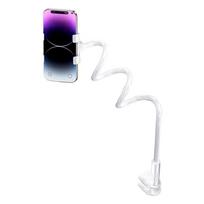 Flexible Bedside Phone Mount Clamp with Bendable Arm 360 Rotatable Metal Tube Phone Stand Upgrades for Lazy Watching balta