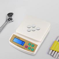SF400A High Precision Electronic Kitchen Scale - Compact & Accurate Food Weighing English 10kg/1g Blue Light white