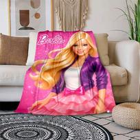 1 vnt. Barbie mados ikonos animacinis pledas, nešiojamas pledas kelionėms ir stovyklavimui, jaukus pledas visais sezonais, idealus dovanų variantas 80cmx120cm pink
