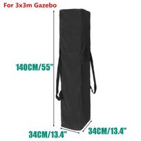 Black Oxford Cloth Awning Tent Storage Bag, 420D, 10,000mm Water Resistant, Drawstring, Bottom Opening black