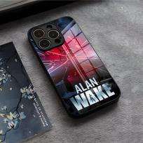 A-Alan W-Wake 2 Phone Case For IPhone 17 Air 16 E Pro Max 15 14 13 Mini 12 Pro 11 Max Plus Black Glass Cover iPhone17ProMax gray