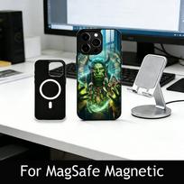 W-Warcraft G-Game Phone Case For iPhone17,16,15,14,13,12,11 Plus,Pro Magnetic For Magsafe Wireless Charging iPhone12PRO gray