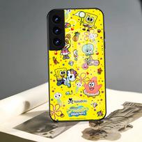 SpongeBob Cartoon Phone Case For Xiaomi 14t 13 Lite Poco M4 Pro X3 12-12X Redmi Note 11 10 8 X3 9 Glass Coque Xiaomi 12 Pro yellow