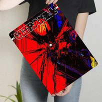 Abstraktaus mechaninio kario metalo geležies tapyba modernaus meno namų dekoras sieninis kabinamas svetainei darbo kambariui miegamajam 20x30cm（7.8x11.8inch） red