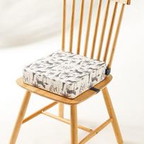 Waterproof Baby Booster Seat Cushion Adjustable Removable Kids Dining Chair Cushion Multifunctional Soft Sponge beige