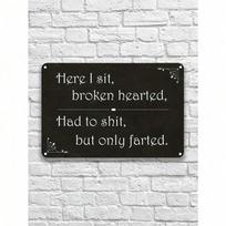Planetjuice Linksma Tualeto Taisyklėlių Metalo Ženklas Namų Baro Tualeto Dekoras Sienos Menas (as the picture,20x30cm) white