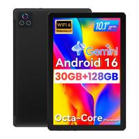 Planšetė Android 16 Planšetė 30GB RAM 128GB ROM 2 TB TF 10 colių Planšetė 8 branduolių 6200 mAh Only Tablet juoda