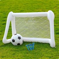 Inflatable Soccer Goal Football Net Tool Complimentary beige
