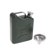 5Oz Stainless Steel Jerry Can Hip Flask Outdoor Oil Drum Shaped Liquor Whisky Pocket Bottle Men'S Gift žalia