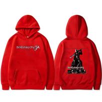 Game Devil May Cry Dante Graphic Hoodie Men Women Gothic Vintage Oversized Pullover Hoodies Men's Hooded Tracksuit 2XL red