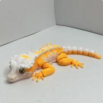 Articulated Gecko Figurine Realistic Movable Sculpture Ornamental Creature 16CM