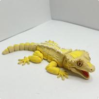 Articulated Gecko Figurine Realistic Movable Sculpture Ornamental Creature 16CM
