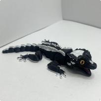 Articulated Gecko Figurine Realistic Movable Sculpture Ornamental Creature 16CM