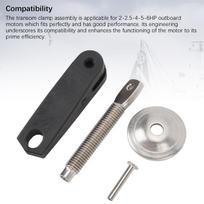 6E0-43116-01 620-43114-00 Clamp Screw Handle Set with Transom Pad Plate Swivel Pin For 2-2.5-4-5-6HP Outboard Motor white