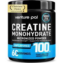Venture Pal 100% Pure Micronized Creatine Monohydrate Powder 5g Serving Vegan Keto Non-GMO Gluten Free Women and Men