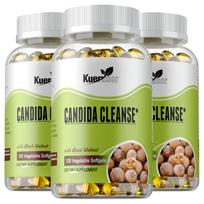 Black Walnut Complex 120 Softgels - Pau D'Arco, Oregano Oil & Caprylic Acid, Digestive & Gut Flora Balance 120*3