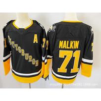 Pittsburgh Penguins ledo ritulio marškinėliai 87 Crosby Malkin Retro stiliaus medvilnės mišinio treniruočių uniforma vyrams XXXL Chest 60cm