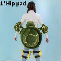 Thickened Plush Knee Pads With Waterproof Design For Winter Sports Special Characters Included Green Turtle,60cm