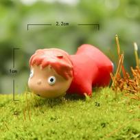 Ponyo Animacinis Auksinė Žuvelė Dervos Mini Modelis Ornamentas Gėlių Kompozicijoms ir Dovanoms Small Fish red