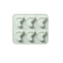 Pėdos silikoninė forma Fondanto forma torto dekoravimo įrankiai Šokolado cukraus amatai Torto forma Kepimo formelės de silicona para fondant žalia