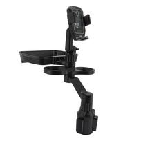 Car Cup Holder Expander Tray 360 degrees  Rotation Adjustable Base Width Dual Cup Holder Multifunctional black