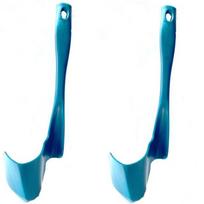 1/2/4pc Rotating Spatula for Kitchen Thermomix TM5/TM6/TM31 Removing Portioning Food Multi-function Rotary Mixing Drums Spatula black