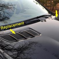 For Mercedes Benz W164 Engine Hood Air Vent Grille Cover A1648804305 A1648804405- Fits ML350 ML450 ML550 ML63 AMG GL320 GL350 juoda