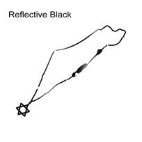 Israel Map Car Stickers Creative Reflective Stickers Waterproof For Auto Body Window Front Windshield Vinyl Decals Accessories 30x9cm black