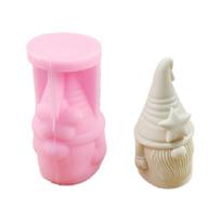 3D Dwarf Star Epoxy Resin Mold DIY Casting Mould for Candle Gnome Ornament 1 white