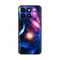 For ZTE Blade A35 Case For ZTE Blade A55 Cover Fashion Flower Slim Soft Silicone Phone Cases for ZTE A35 A 35 Fundas TPU Coque ZTE Blade A55 blue