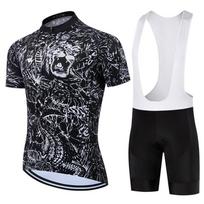 Cycling Jersey Set 2026 Summer MTB Uniform Bike Ropa Ciclismo Men Bicycle Clothes Short Sleeve Cycling Clothing Maillot Culotte Asian size-S black